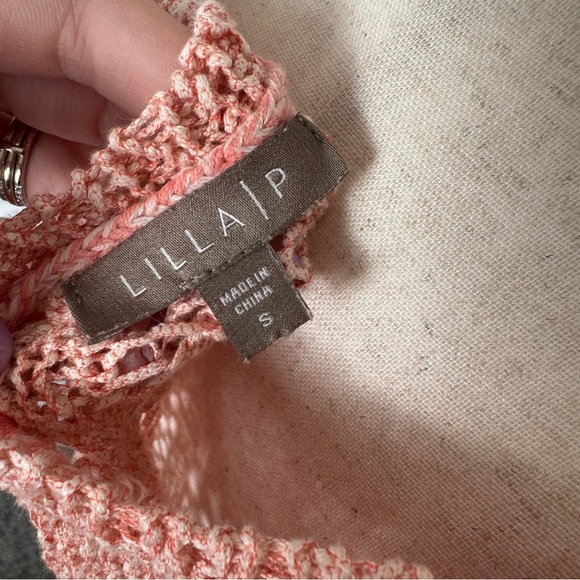 Women's Lilla P Pink Knit Sleeveless Top - Picture 4 of 7